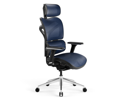 Fotel ergonomiczny DIABLO Chairs V-COMMANDER czarno-niebieski